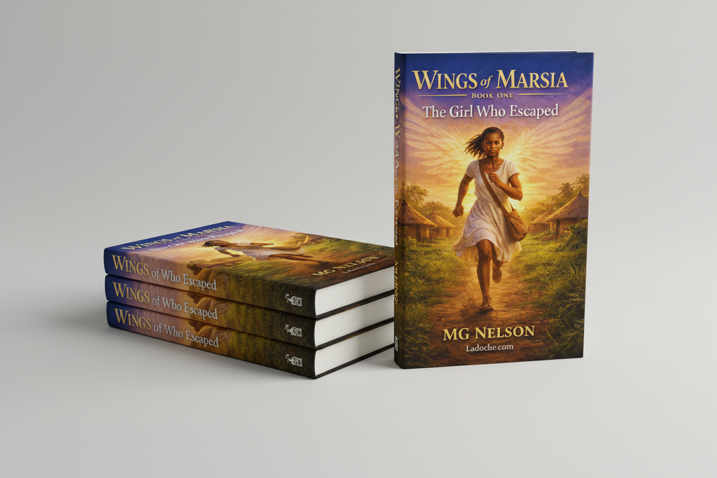 Three books stacked with one standing